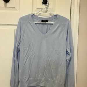 Light Blue V-Neck Sweater